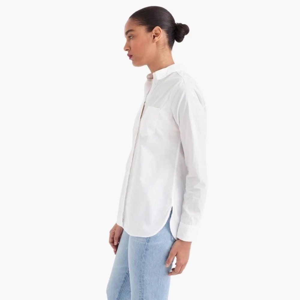 NWT J. Crew Classic Fit Boy Cut Cotton Poplin Button-down Business Casual Shirt - Picture 5 of 6